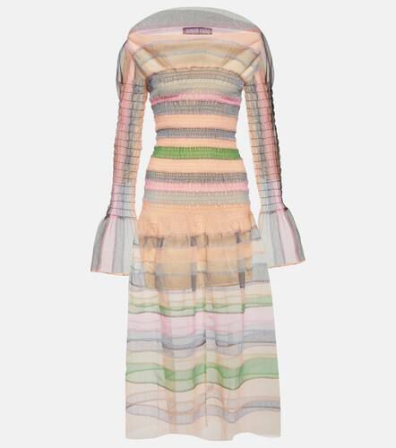 Susan Fang Striped tulle midi dress - Susan Fang - Modalova