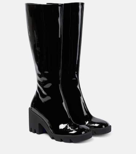 Stride patent leather knee-high boots - Burberry - Modalova