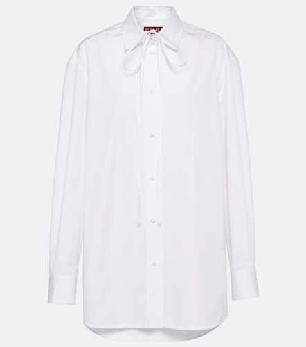 Bow-detail cotton poplin shirt - Gucci - Modalova