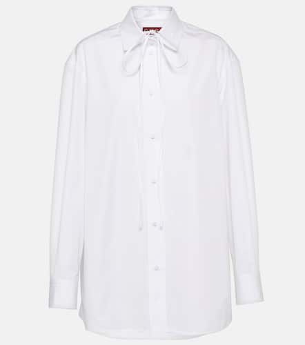 Bow-detail cotton poplin shirt - Gucci - Modalova