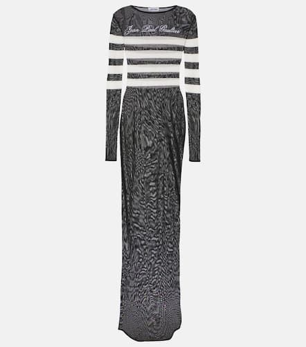 MariniÃ¨re striped mesh maxi dress - Jean Paul Gaultier - Modalova