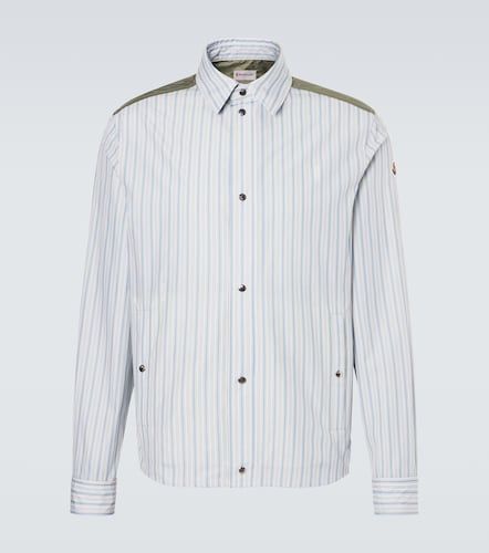 Sobrecamisa de popelín de algodón a rayas - Moncler - Modalova