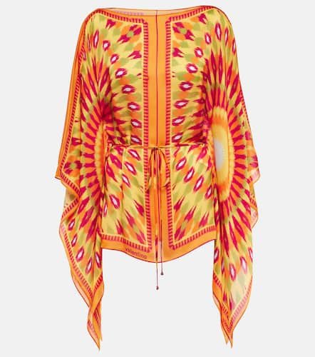 Printed silk charmeuse top - Valentino - Modalova