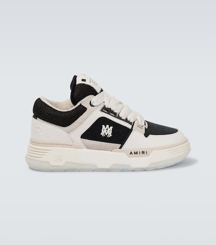 MA-1 leather and mesh sneakers - Amiri - Modalova
