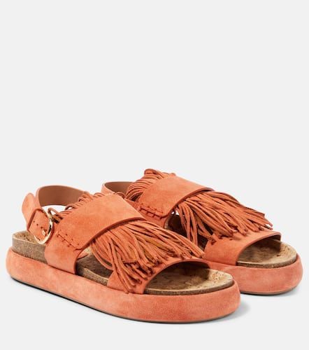 Sandalias Alba de ante con flecos - Ulla Johnson - Modalova