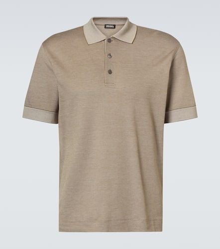 Zegna Polo de algodón y seda - Zegna - Modalova