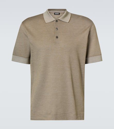 Zegna Polo in cotone e seta - Zegna - Modalova