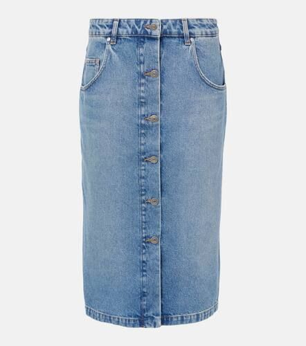 Gonna midi in denim con catena - Stella McCartney - Modalova