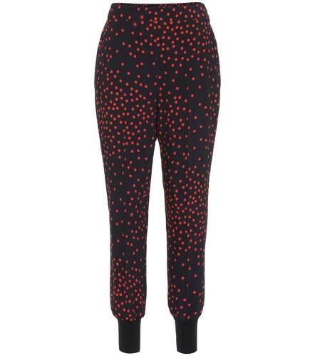 Polka-dot stretch-crÃªpe skinny pants - Stella McCartney - Modalova