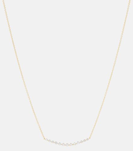 Crescent 18kt yellow necklace with diamonds - Anita Ko - Modalova
