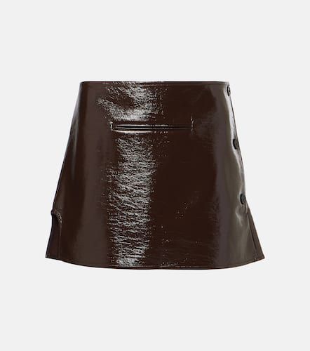 Courrèges Coated cotton-blend miniskirt - Courreges - Modalova