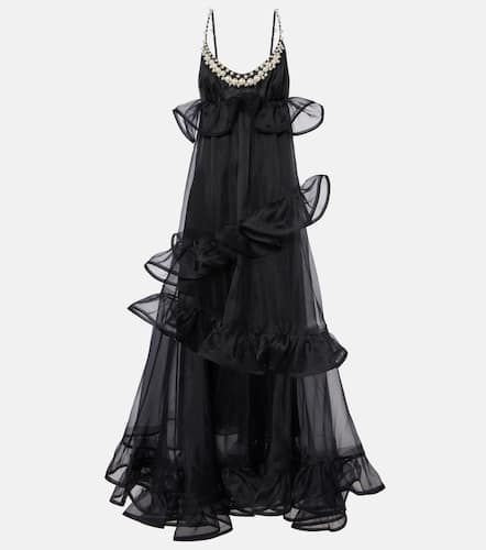 Crush ruffled silk organza maxi dress - Zimmermann - Modalova