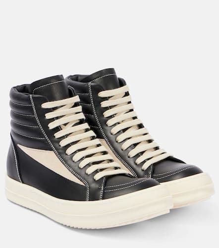 Vintage leather high-top sneakers - Rick Owens - Modalova