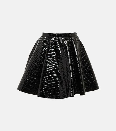 AlaÃ¯a Pleated croc-effect miniskirt - Alaia - Modalova