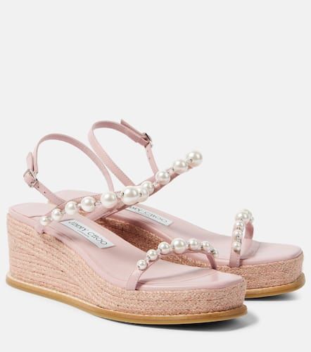 Verzierte Espadrille-Sandalen Amatuus 60 aus Leder - Jimmy Choo - Modalova