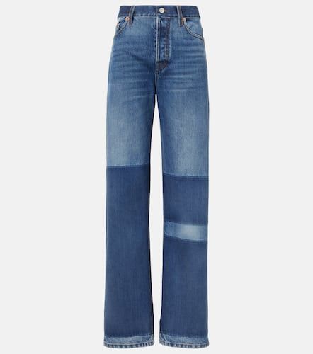 Jeans rectos de tiro medio de efecto desgastado - Gucci - Modalova