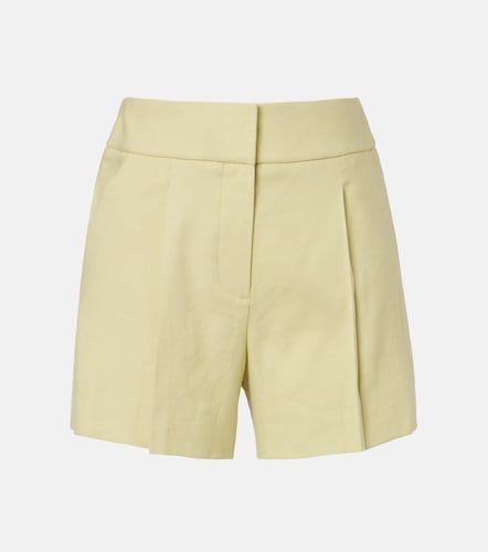 Haina linen-blend twill shorts - Veronica Beard - Modalova