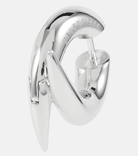 Force Horn XS sterling hoop earrings - Balenciaga - Modalova