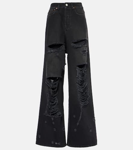 Big Shape distressed wide-leg jeans - Vetements - Modalova