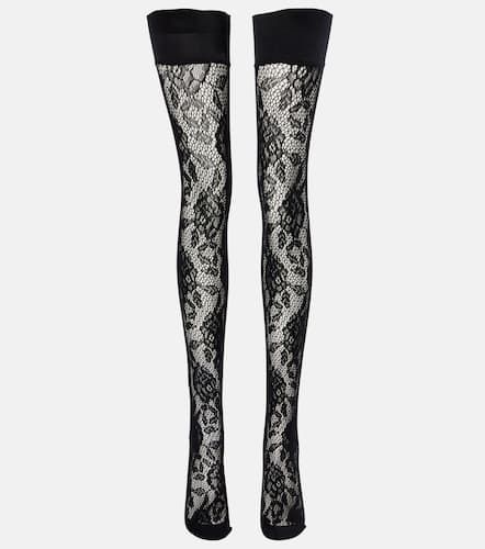 Lace over-the-knee socks - Alessandra Rich - Modalova