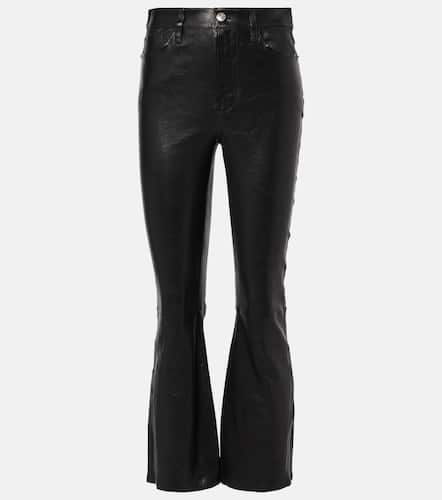 Pantalones Le Crop Mini Boot de piel - Frame - Modalova