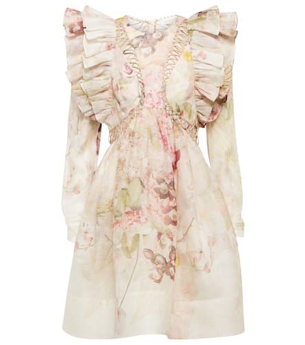 Dancer linen and silk organza minidress - Zimmermann - Modalova