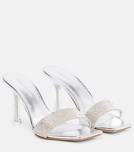 Embellished leather-trimmed PVC mules - Magda Butrym - Modalova