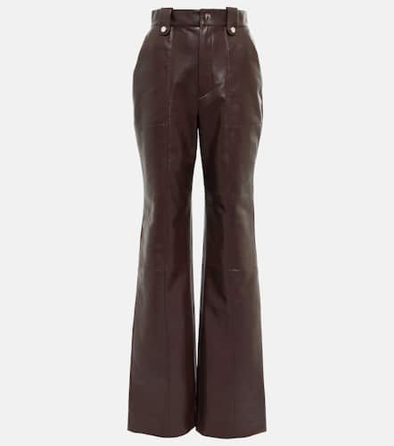 Zelda straight leather-blend pants - Nanushka - Modalova