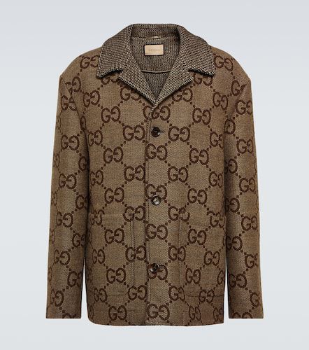 Gucci Maxi GG wool jacquard jacket - Gucci - Modalova