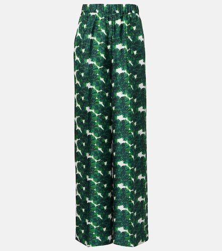 Bedruckte Hose Morena aus Seiden-Twill - Max Mara - Modalova