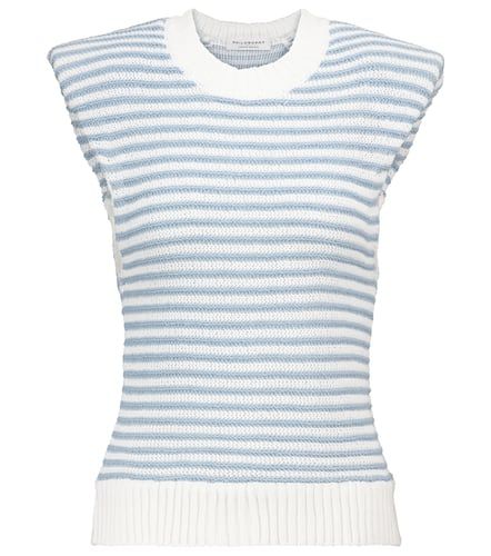 Striped cotton-blend top - Philosophy di Lorenzo Serafini - Modalova