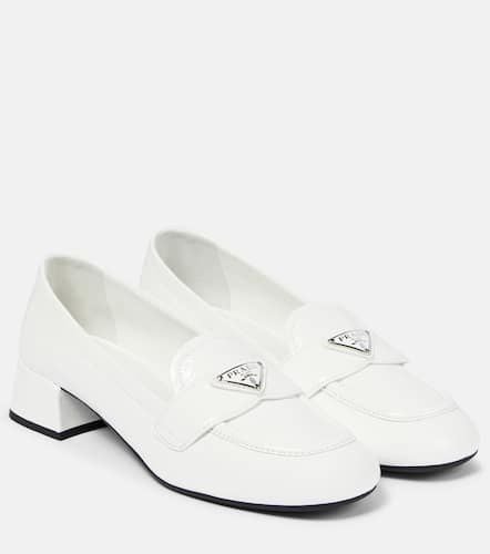 Prada Logo leather loafer pumps - Prada - Modalova