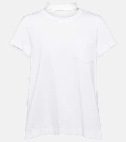 Camiseta en jersey de algodón estampada - Sacai - Modalova