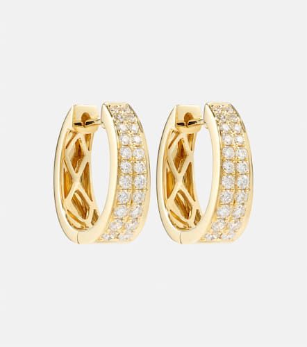 Meryl Small 18kt hoop earrings with diamonds - Anita Ko - Modalova