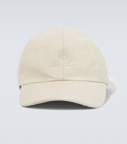 Logo cotton and linen baseball cap - Loro Piana - Modalova
