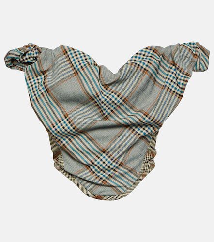 Checked bustier crêpe top - Vivienne Westwood - Modalova