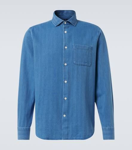 Emilio herringbone denim shirt - Frescobol Carioca - Modalova