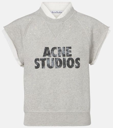 Chaleco de de jersey de algodón con logo - Acne Studios - Modalova