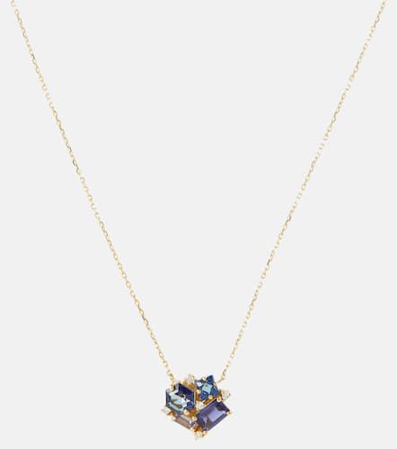 Collar Blossom de oro amarillo de 14 ct con diamantes - Suzanne Kalan - Modalova