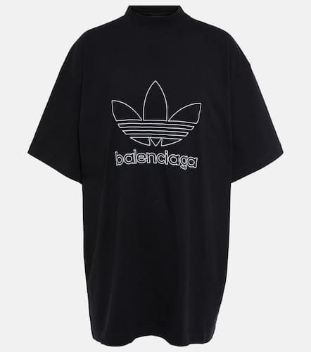 X Adidas logo cotton T-shirt - Balenciaga - Modalova