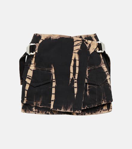 Tie-dye denim wrap miniskirt - Dion Lee - Modalova