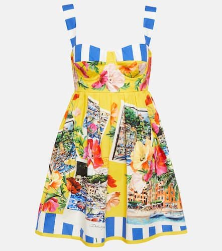 Portofino printed cotton minidress - Dolce&Gabbana - Modalova