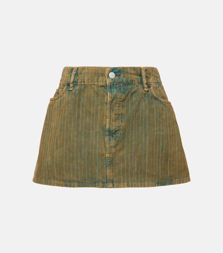 Minifalda de pana de algodón desteñida - Acne Studios - Modalova