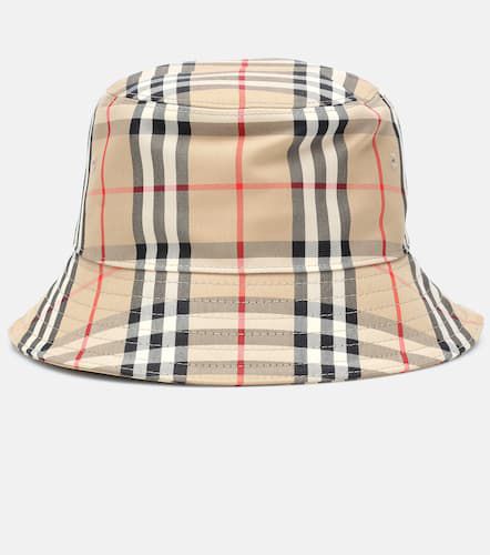 Karierter Hut aus einem Baumwollgemisch - Burberry - Modalova