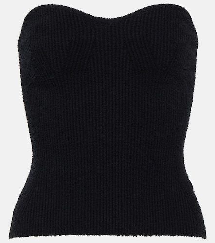 Ribbed-knit cotton-blend top - Wardrobe.NYC - Modalova
