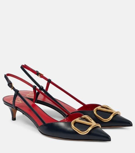 Slingback-Pumps VLogo Signature aus Leder - Valentino Garavani - Modalova