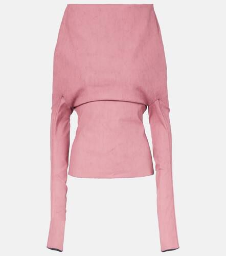 Rick Owens Draped cotton-blend top - Rick Owens - Modalova