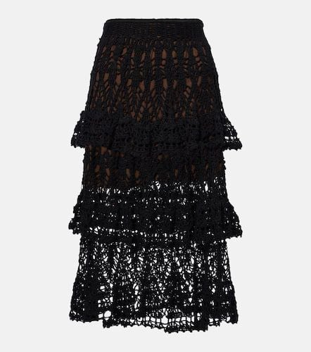 Elsie crochet cotton midi skirt - Anna Kosturova - Modalova