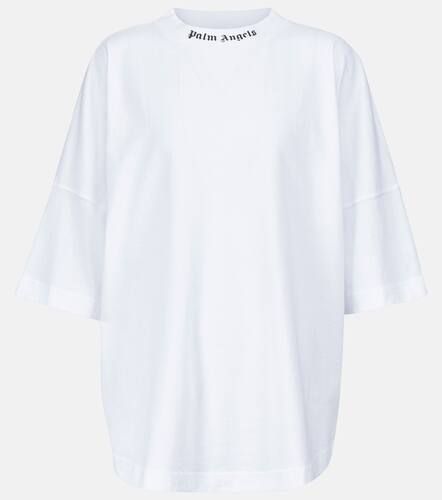 T-shirt in jersey di cotone con logo - Palm Angels - Modalova