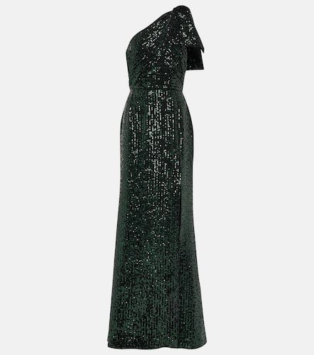 Sequined one-shoulder silk-blend gown - Elie Saab - Modalova